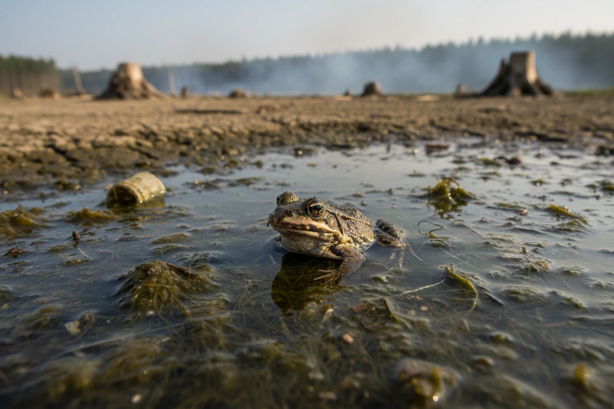 Professional image illustrating The Threats Facing Amphibians
