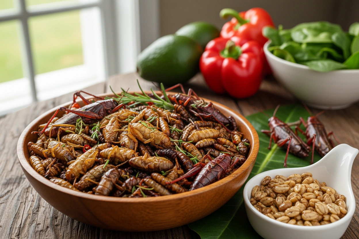 Professional image illustrating The Nutritional Benefits of Insects