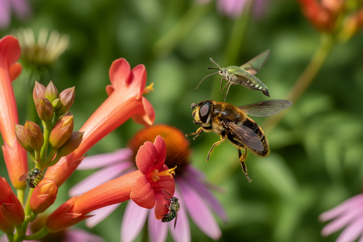 Professional image illustrating Common Misconceptions About Pollinator Insects