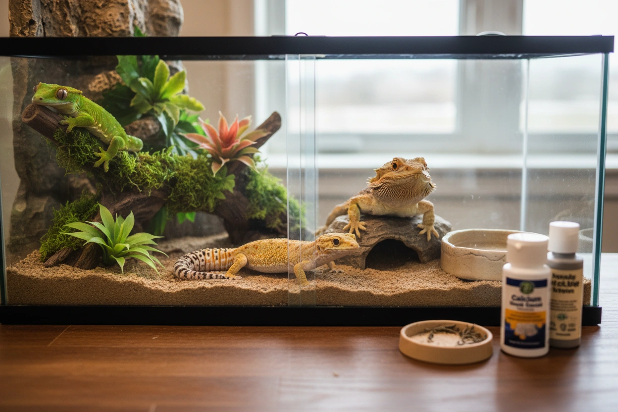 Professional image illustrating Top Common Reptiles for Pet Owners