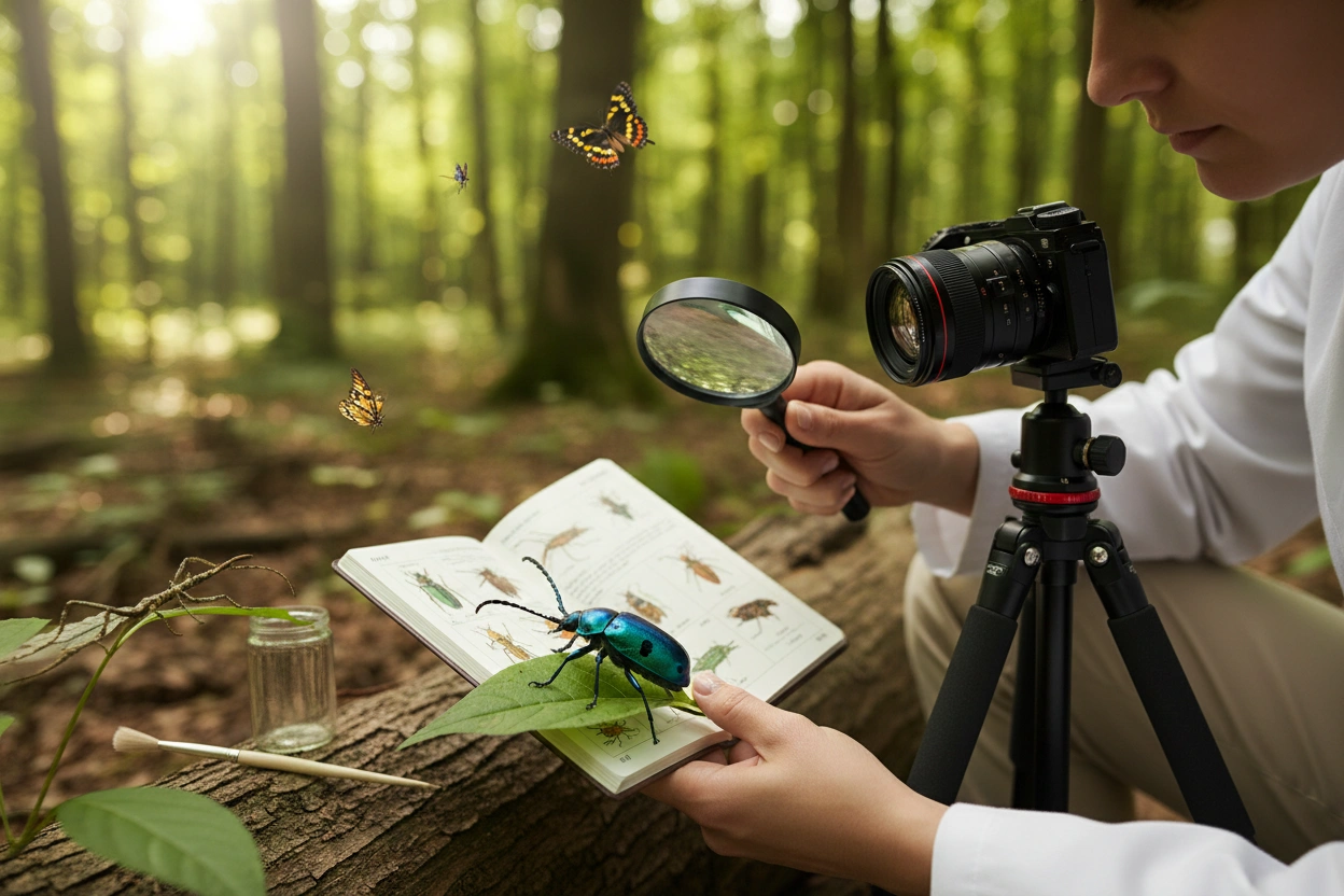 Professional image illustrating Insect Species Identification
