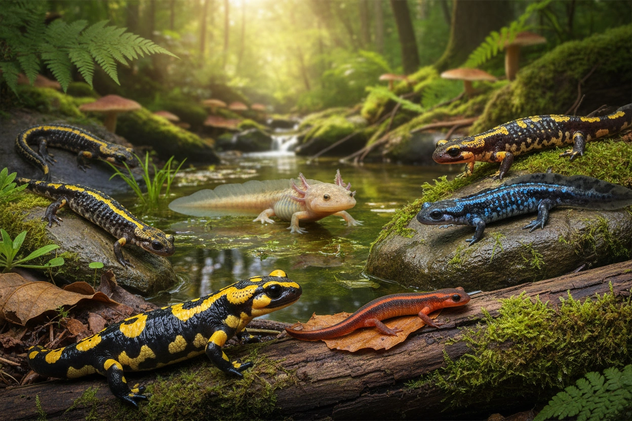 Professional image illustrating The Diversity of Salamanders
