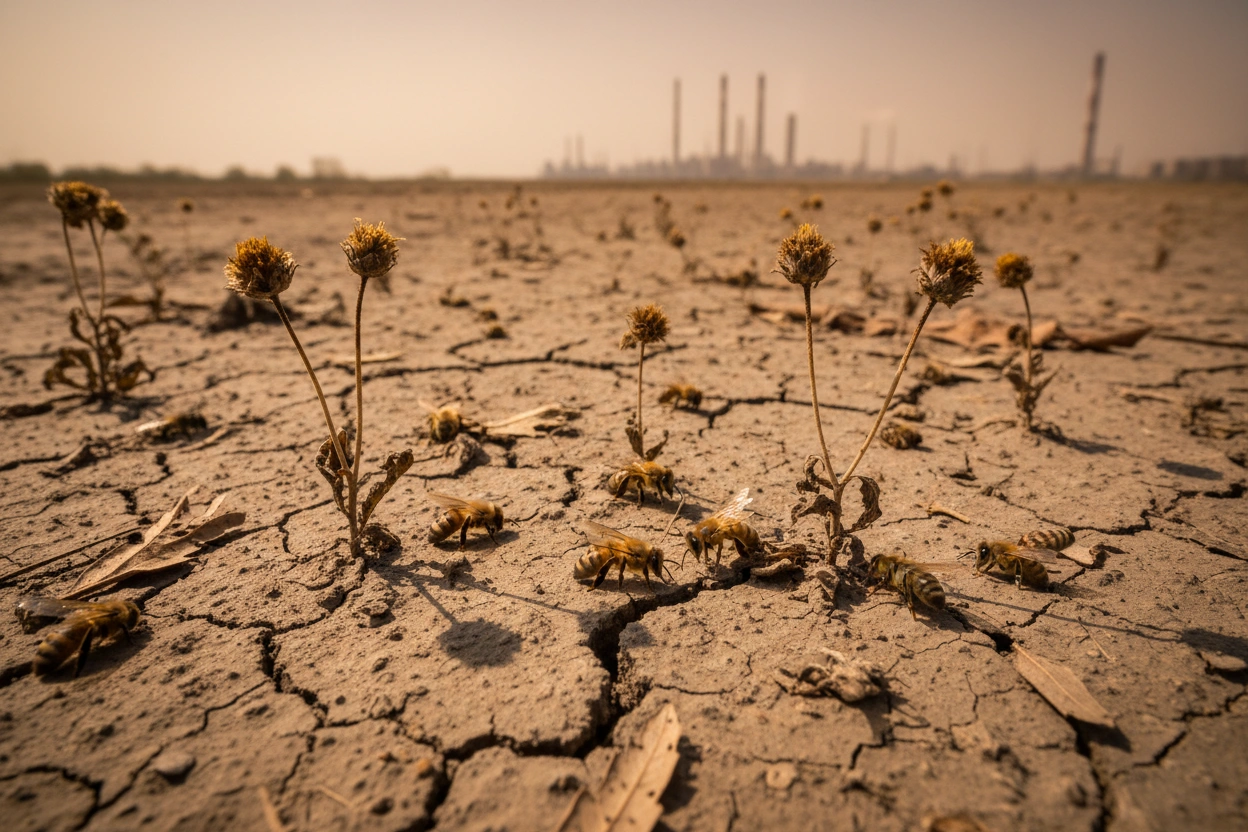 Professional image illustrating How Climate Change Affects Insects