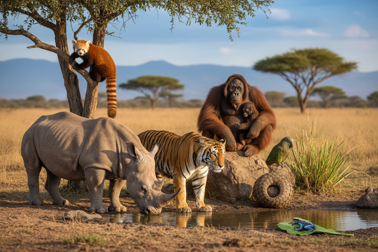 Professional image illustrating Understanding Endangered Animals and Their Importance