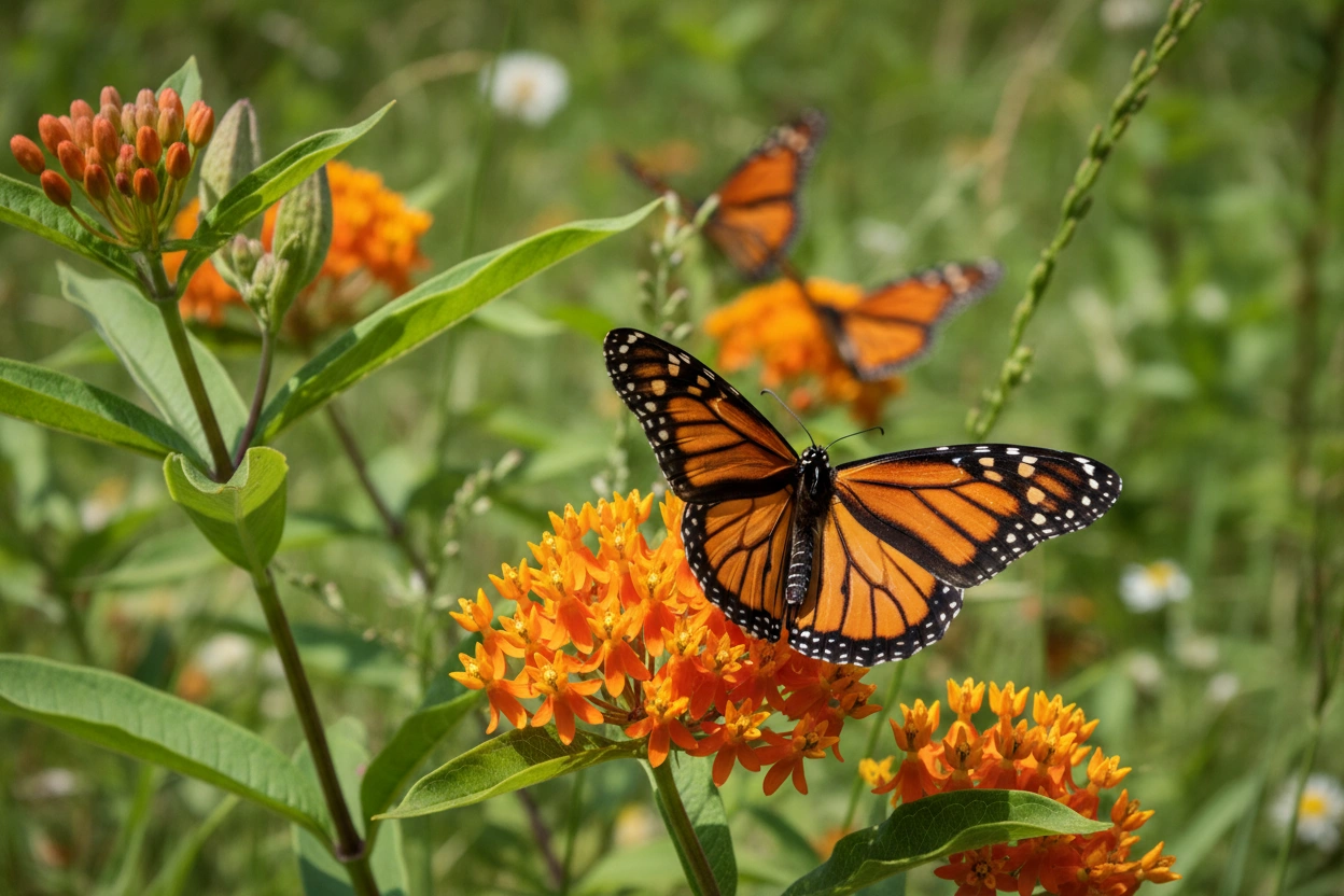 Professional image illustrating 2. Monarch Butterfly (Danaus plexippus)