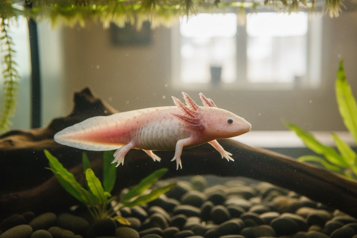 Professional image illustrating 2. Axolotl (Ambystoma mexicanum)