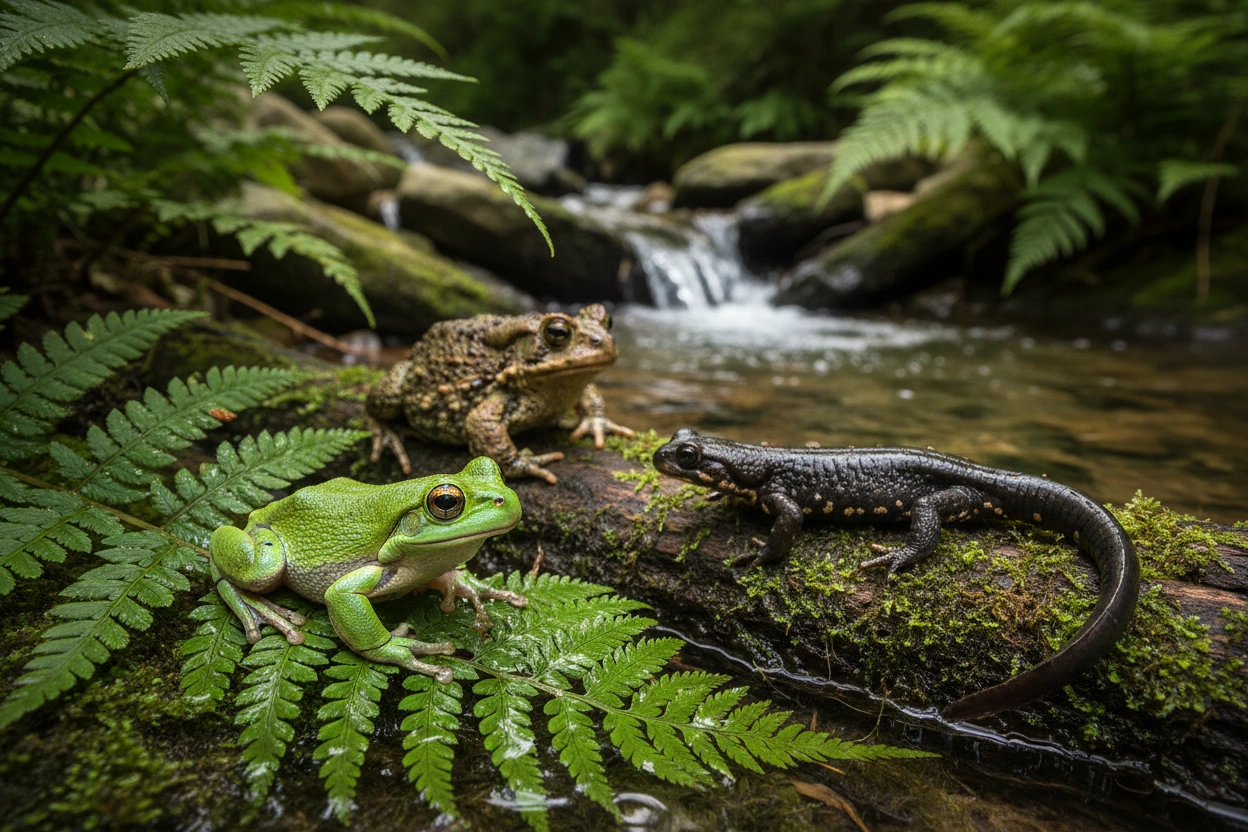 Professional image illustrating Identifying Common Amphibian Species