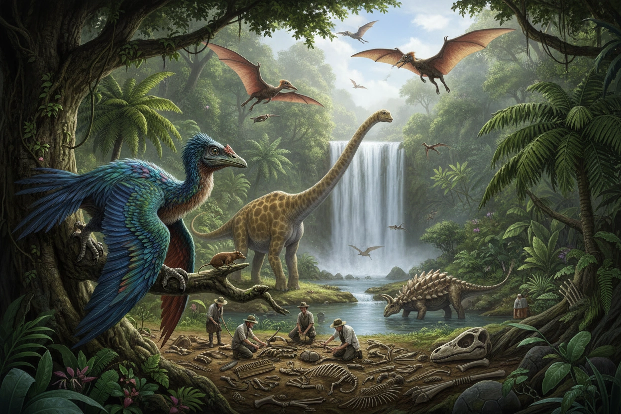 Professional image illustrating Common Misconceptions About Prehistoric Animals