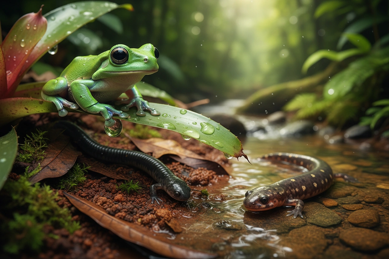 Professional image illustrating Common Misconceptions About Amphibians