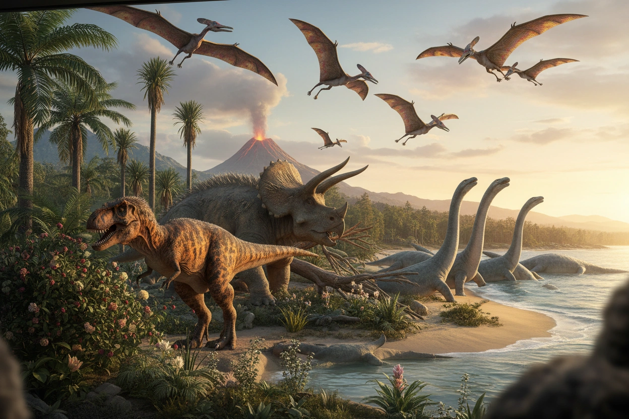 Professional image illustrating Common Misconceptions About Prehistoric Animals