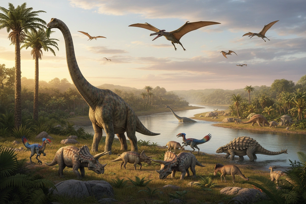 Professional image illustrating The Diversity of Prehistoric Animals