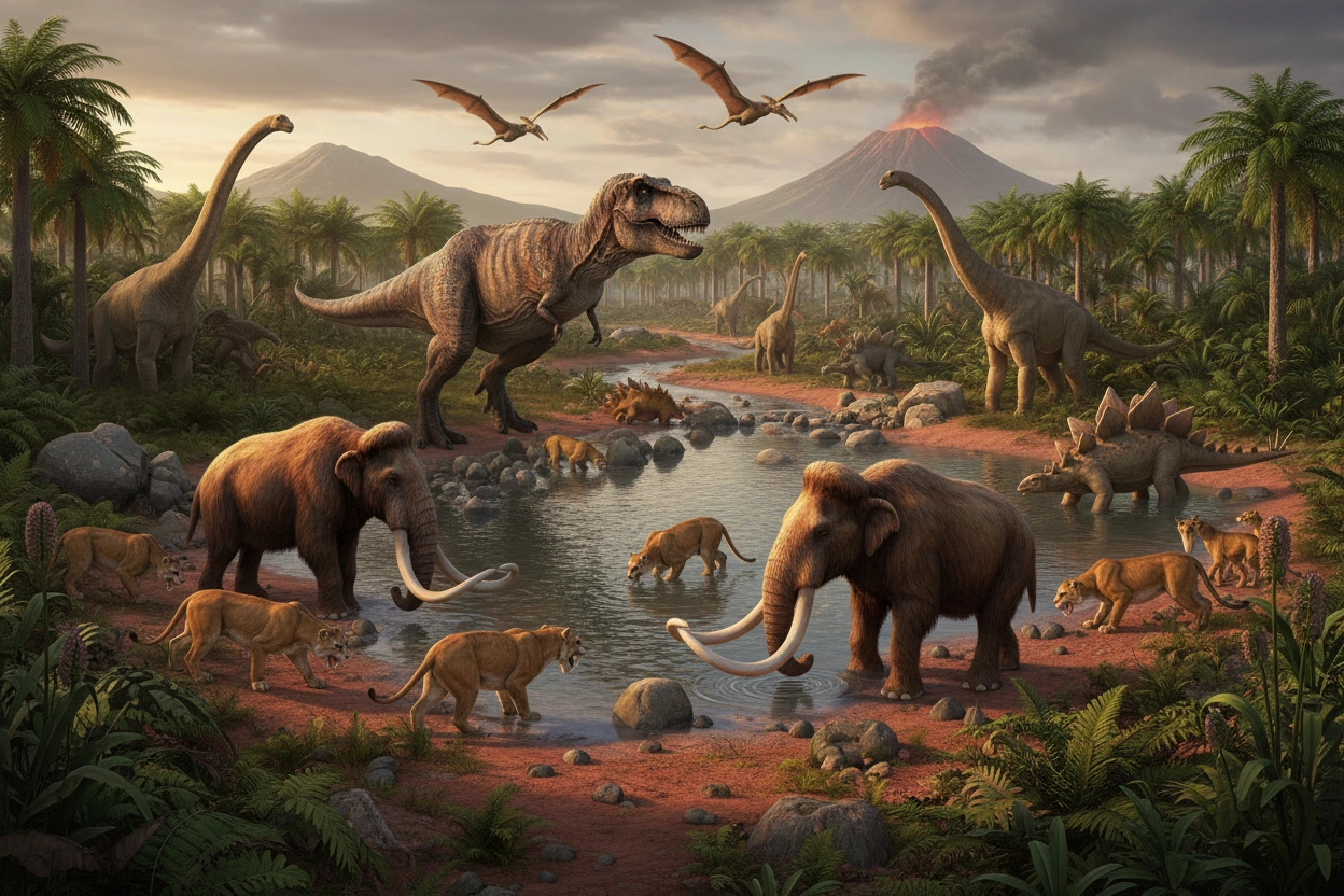 Professional image illustrating Top 10 Most Fascinating Extinct Animals You Should Know About