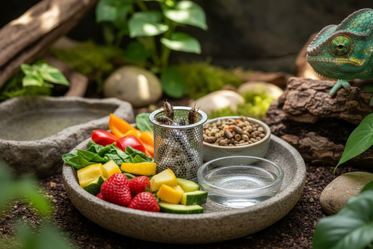 Professional image illustrating Reptile Diet Essentials: What to Feed Your Reptile
