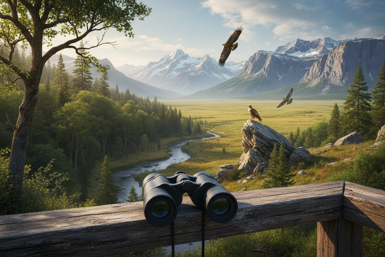 Professional image illustrating Identifying Raptors in Different Habitats