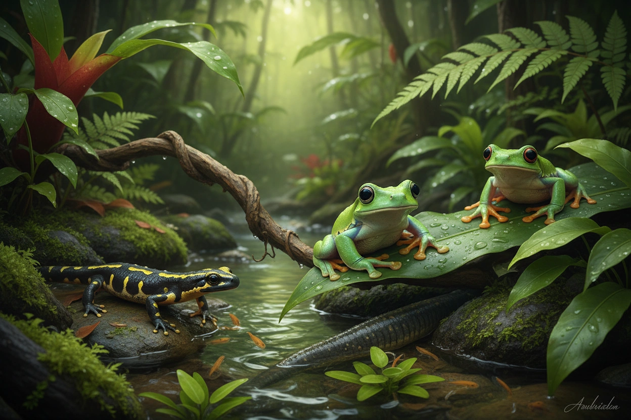 Professional image illustrating Understanding Amphibians and Their Habitats