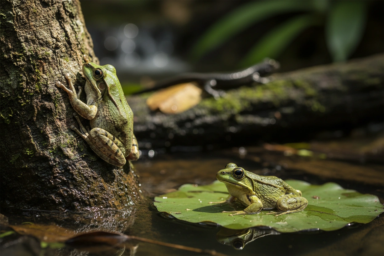 Professional image illustrating Adaptation Strategies of Amphibians in Diverse Environments