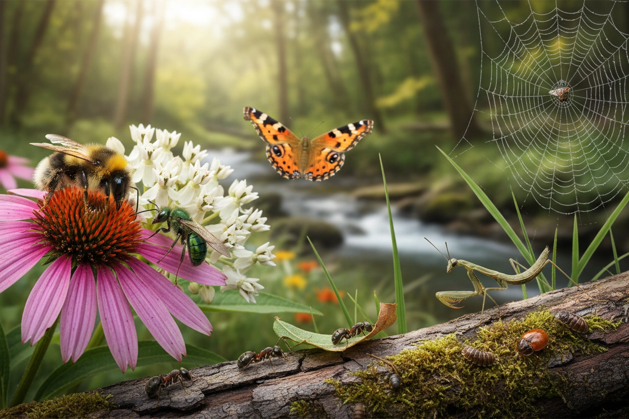 Professional image illustrating The Role of Insects in Ecosystems
