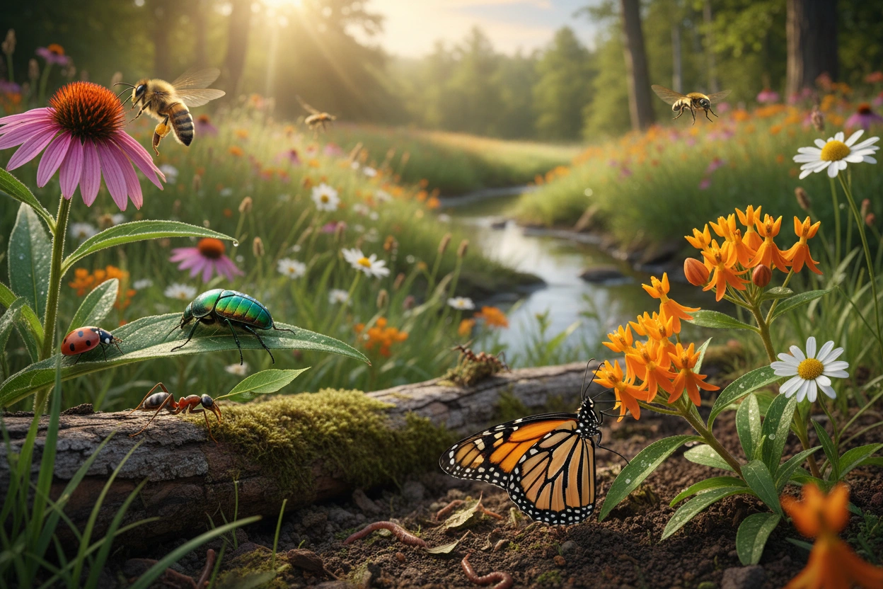 Professional image illustrating The Importance of Insects