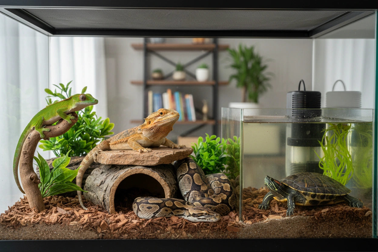 Professional image illustrating Understanding Common Reptiles as Pets