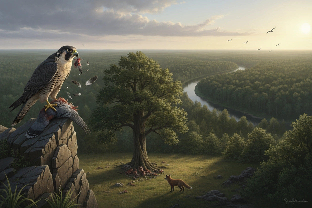 Professional image illustrating The Ecological Impact of Raptors