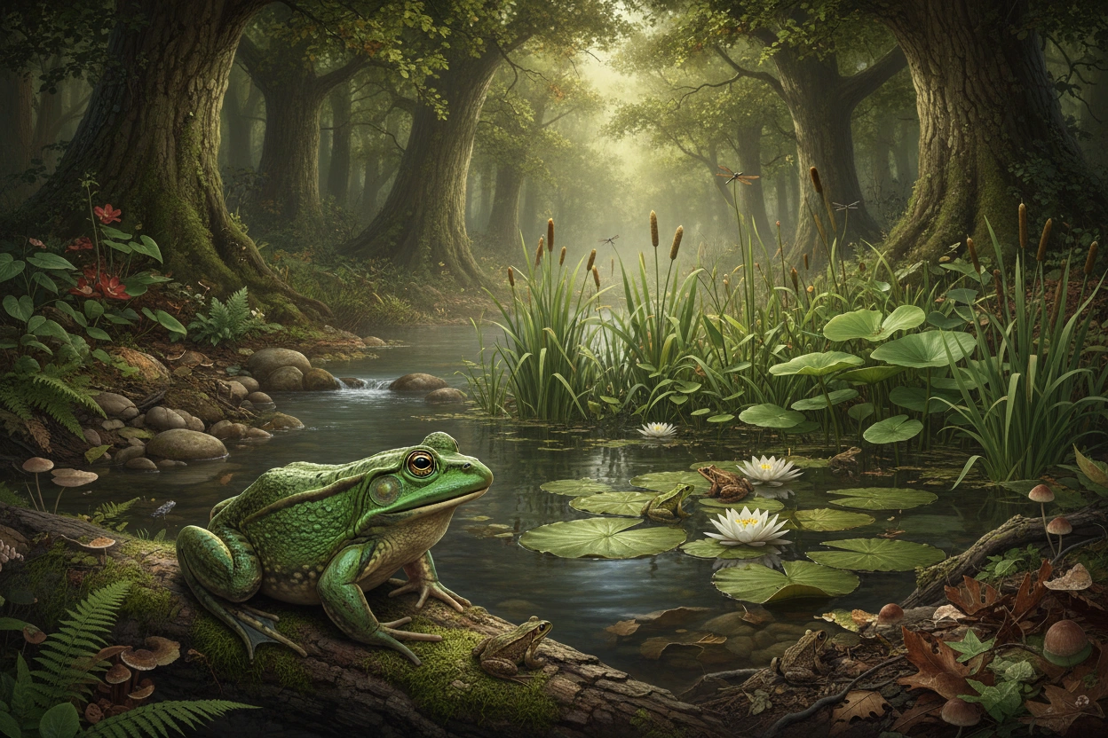 Professional image illustrating Frog Habitats and Their Importance