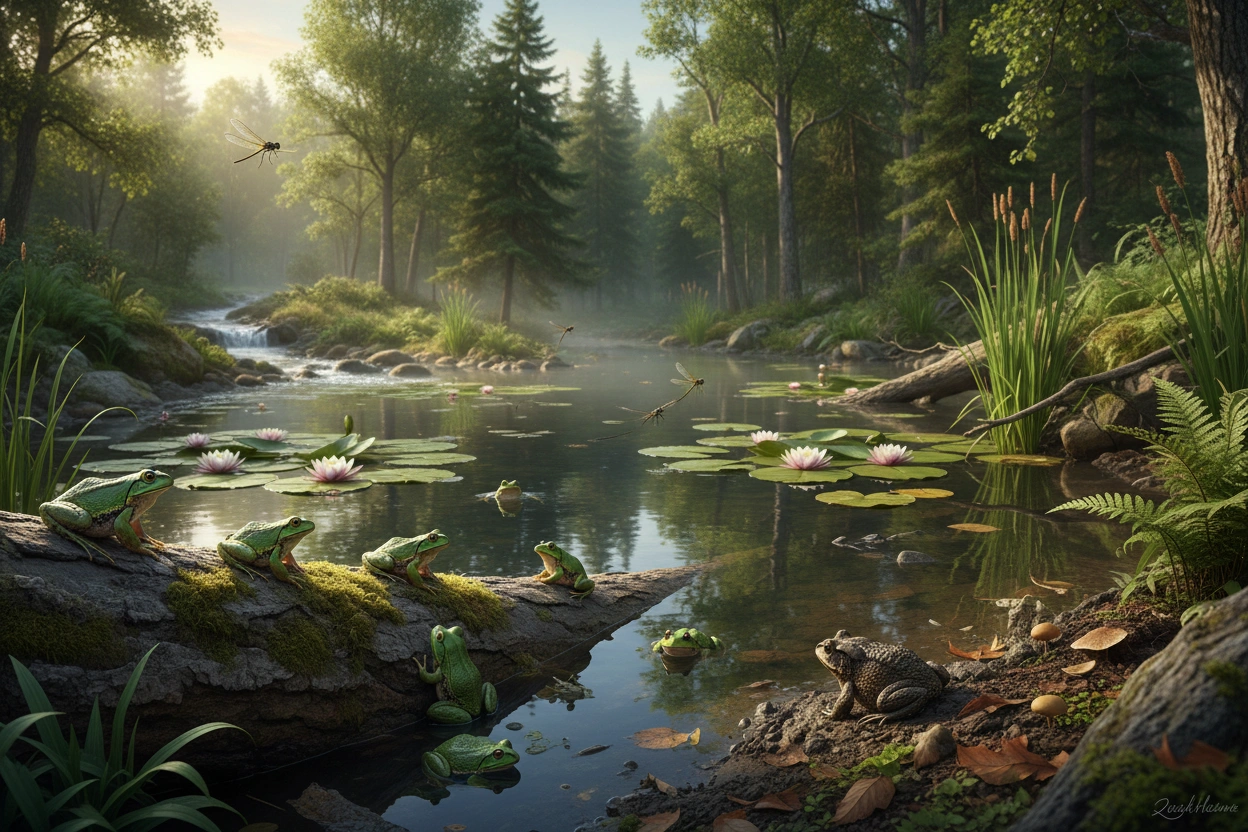 Professional image illustrating Frog Habitats and Their Importance