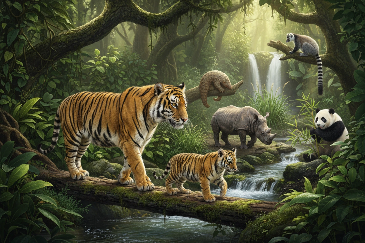 Professional image illustrating Top 10 Endangered Animals You Need to Know About