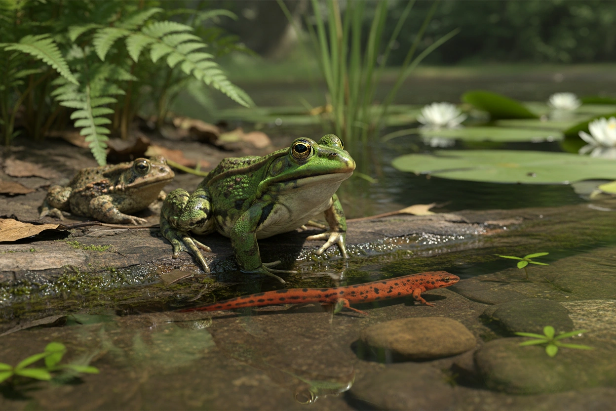 Professional image illustrating Common Amphibian Species