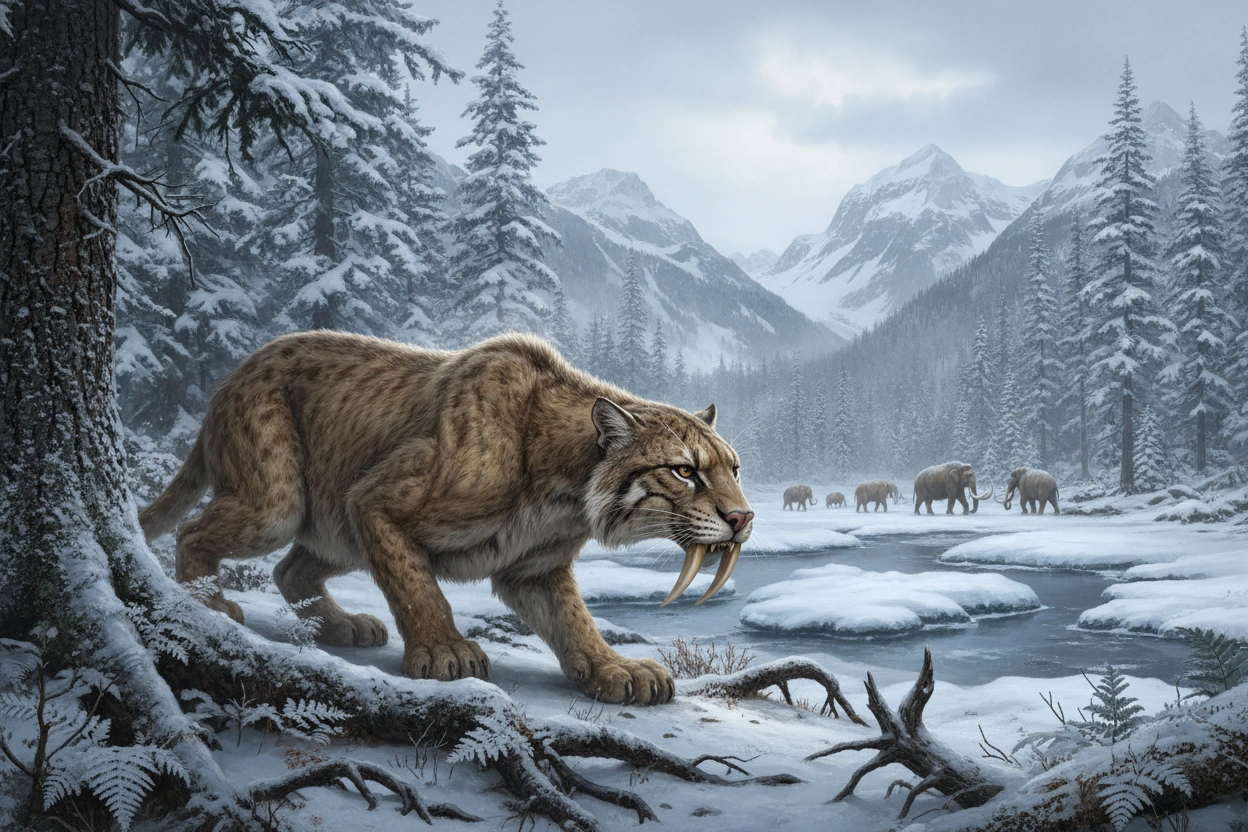 Professional image illustrating 2. Saber-Toothed Cat