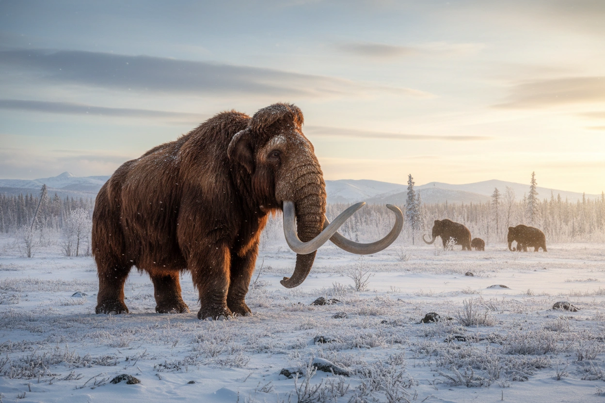 Professional image illustrating 1. Woolly Mammoth