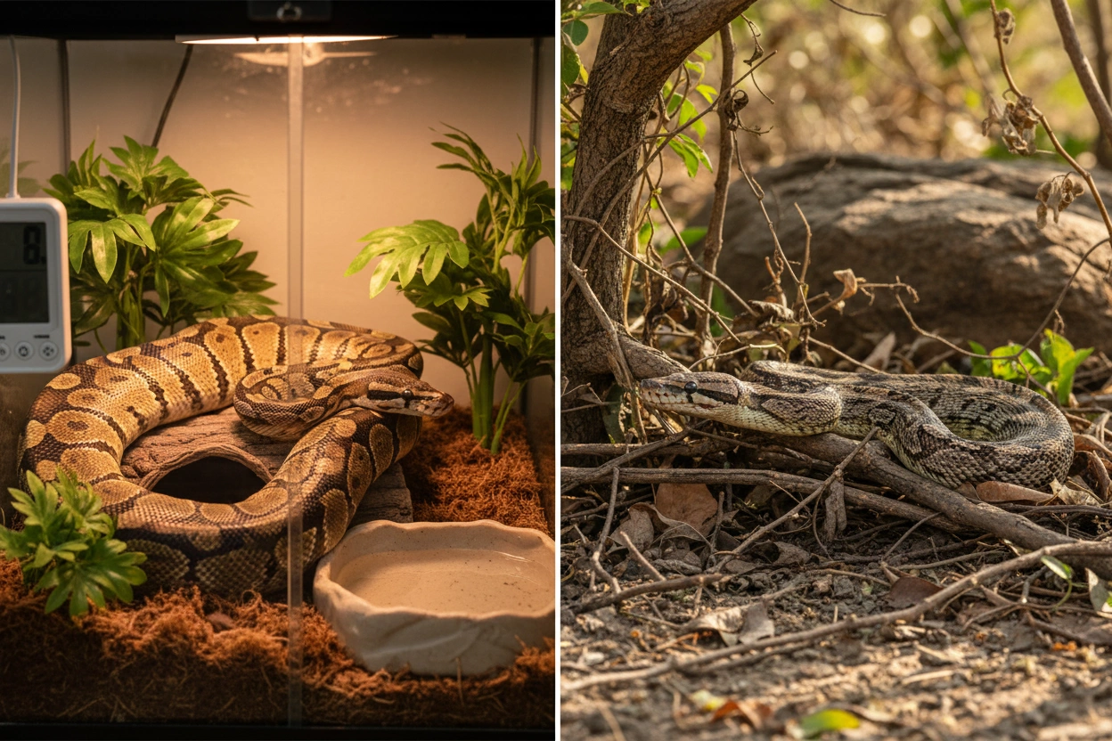 Professional image illustrating Key Differences Between Pet Reptiles and Wild Species