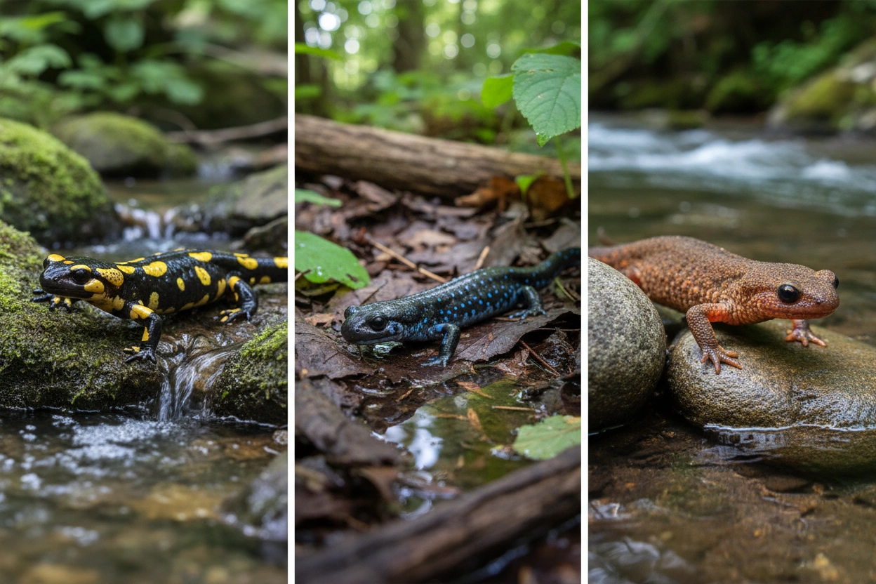 Professional image illustrating Top Salamander Types and Their Unique Traits