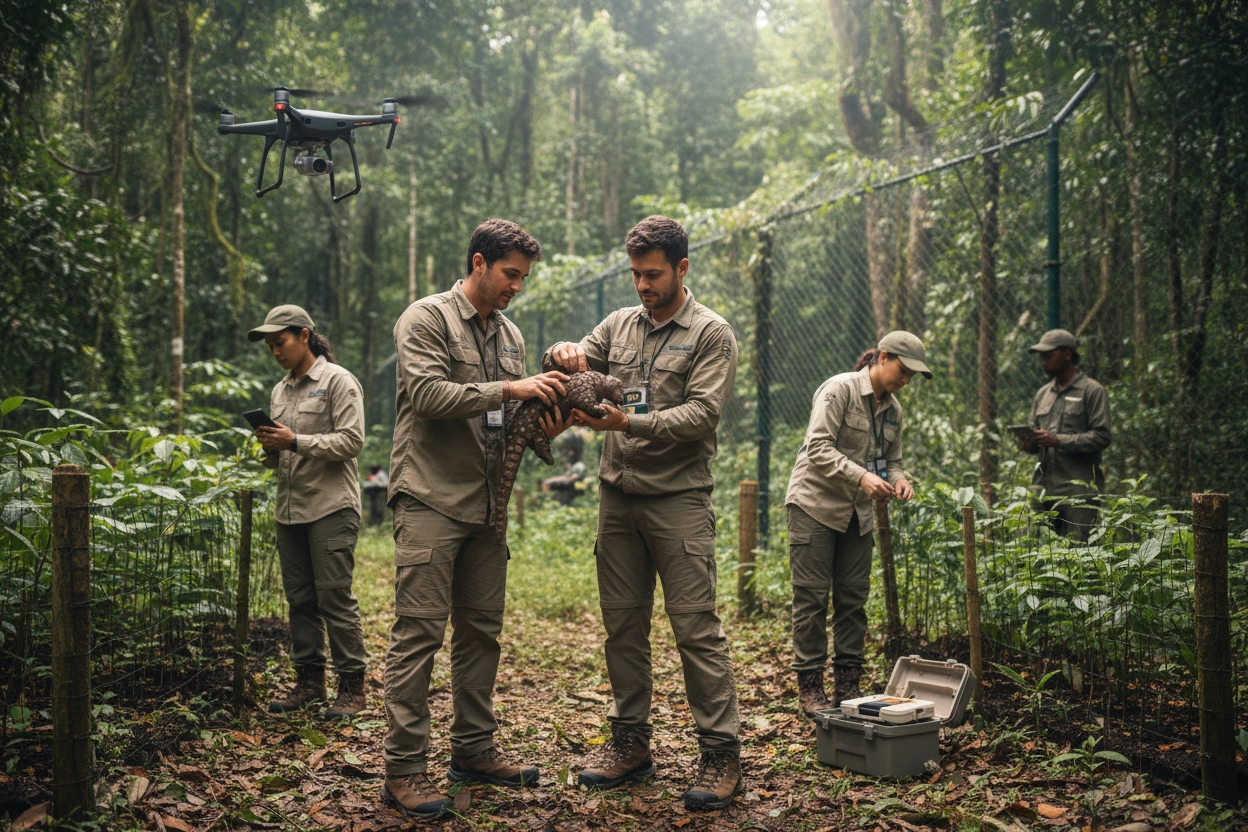 Professional image illustrating Key Conservation Efforts for Endangered Animals