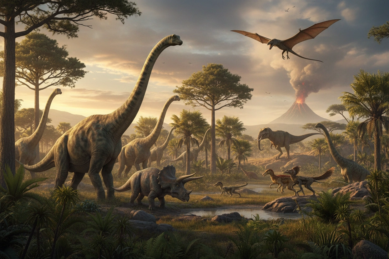 Professional image illustrating Key Differences Between Prehistoric Animals and Modern Wildlife