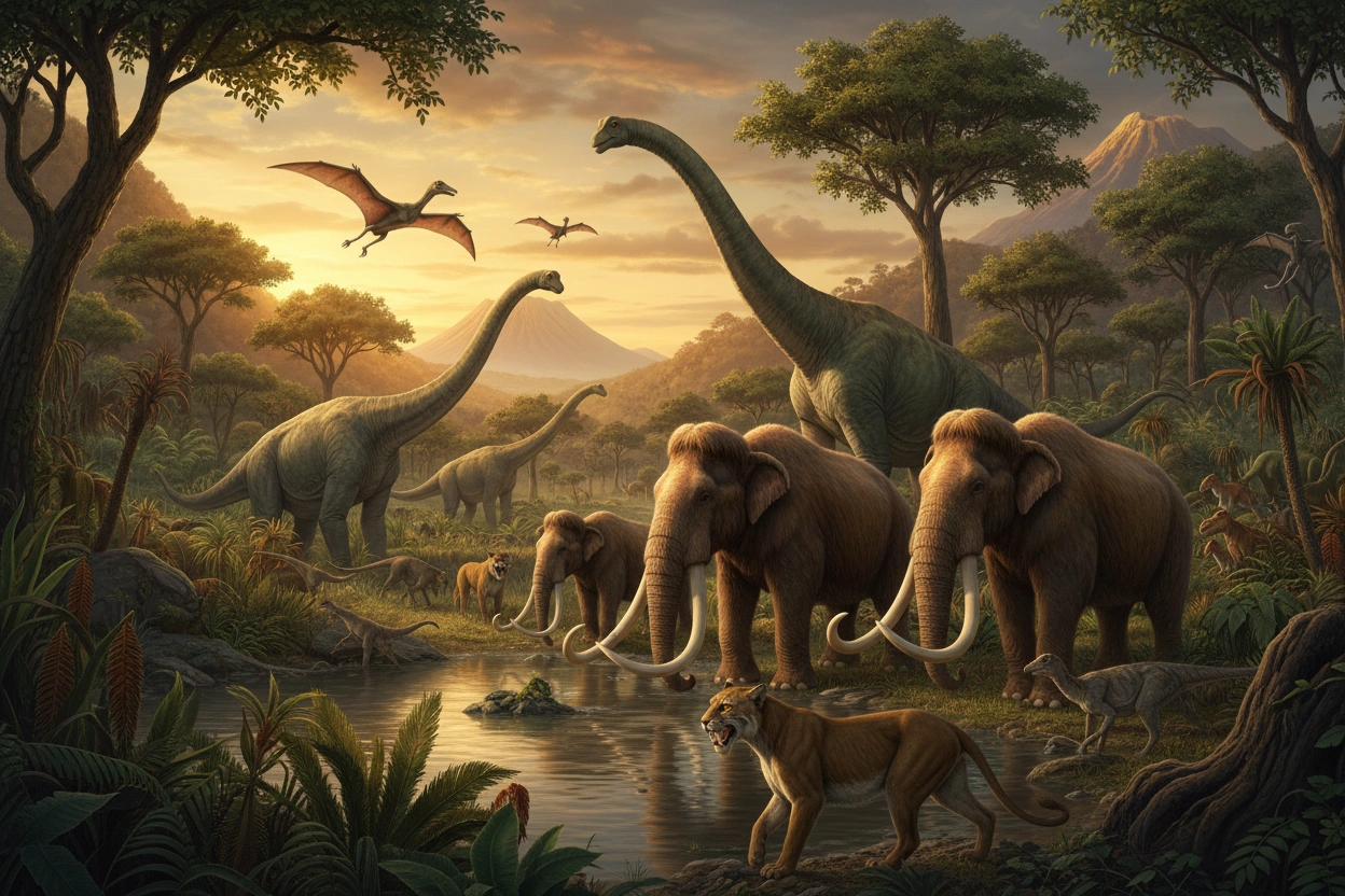Professional image illustrating Top 10 Most Fascinating Extinct Animals You Should Know About