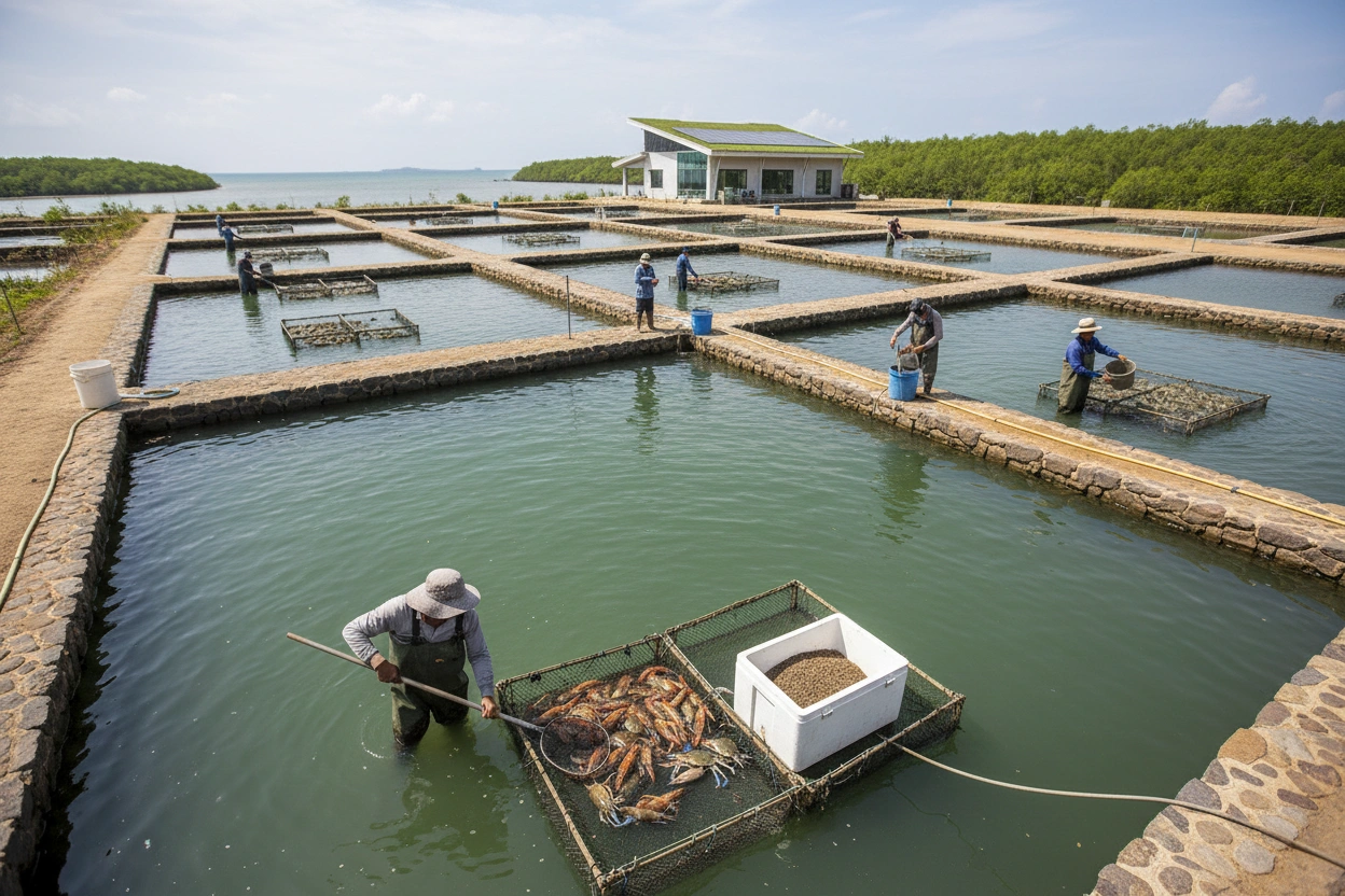 Professional image illustrating Top Crustaceans Strategies for Successful Farming