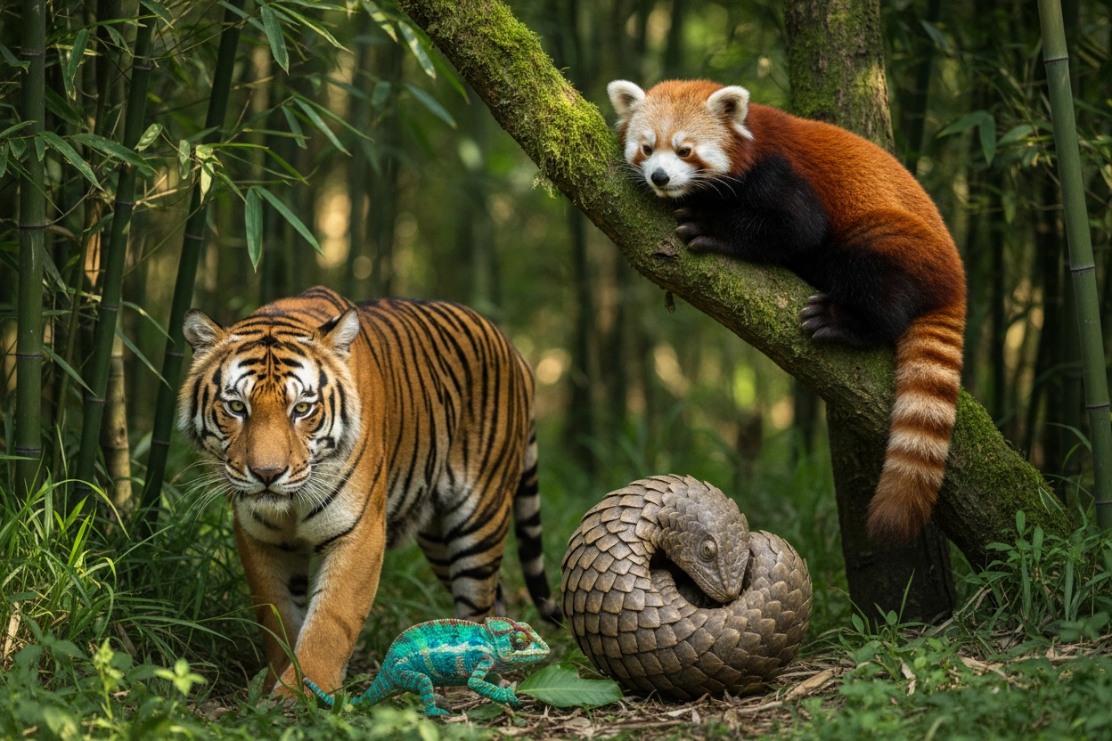 Professional image illustrating Common Misconceptions About Endangered Animals