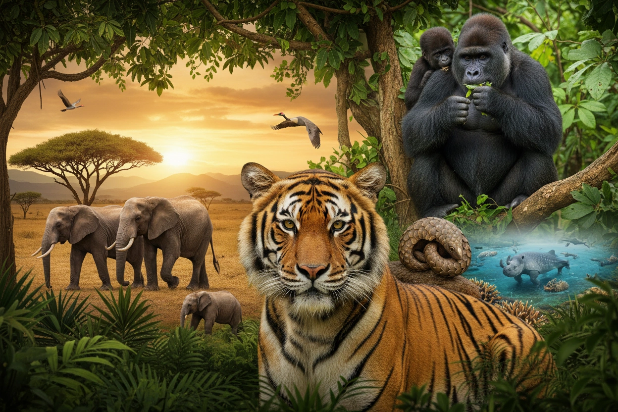 Professional image illustrating Top 10 Endangered Animals You Need to Know About