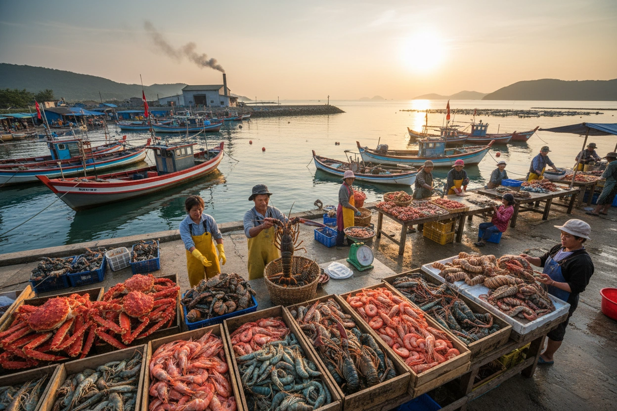 Professional image illustrating The Ecological and Economic Importance of Crustaceans