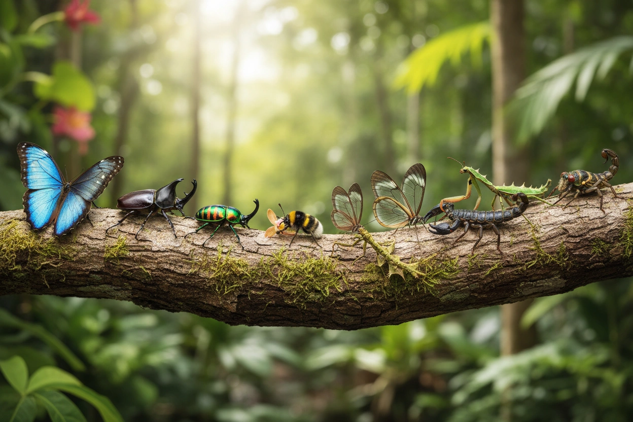 Professional image illustrating Top 10 Most Fascinating Insect Species
