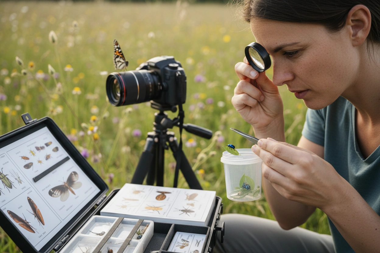 Professional image illustrating Strategies for Insect Species Identification