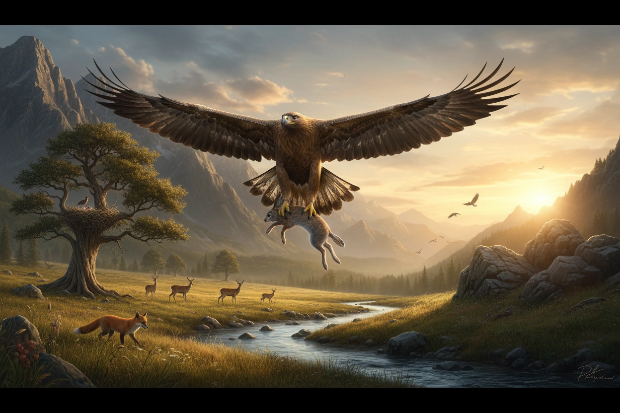 Professional image illustrating The Ecological Impact of Raptors