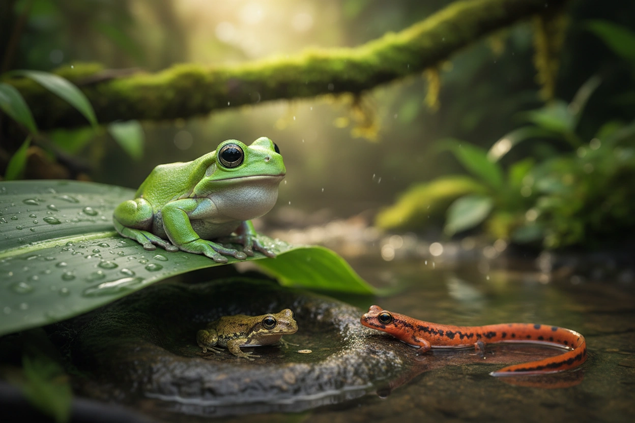 Professional image illustrating Understanding Amphibian Behavior