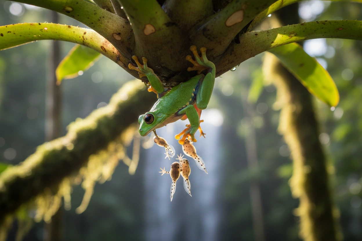 Professional image illustrating Ten Fascinating Behaviors of Amphibians