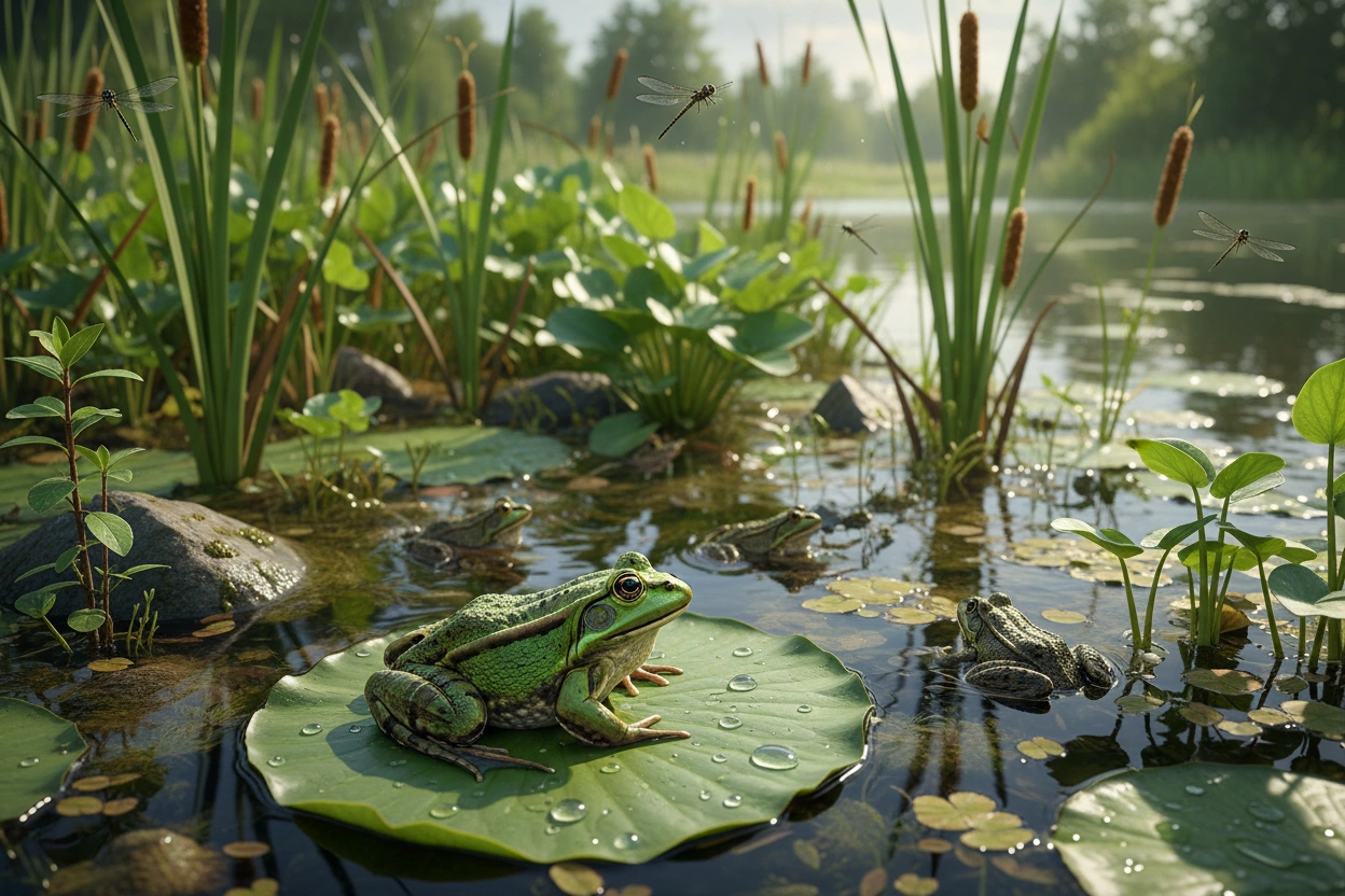 Professional image illustrating The Importance of Frog Habitats