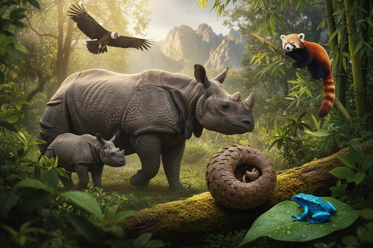 Professional image illustrating Top 10 Endangered Animals You Need to Know About