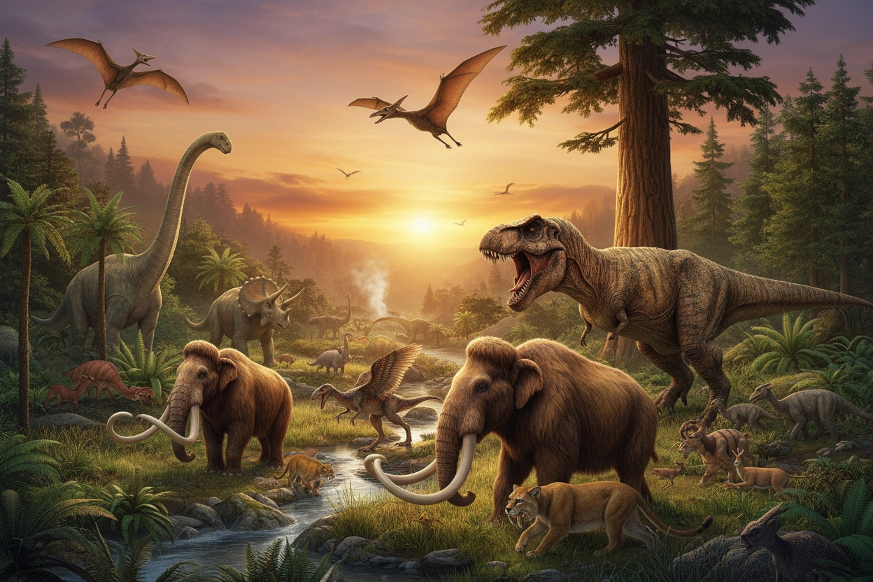 Professional image illustrating Top 10 Most Fascinating Extinct Animals You Should Know About
