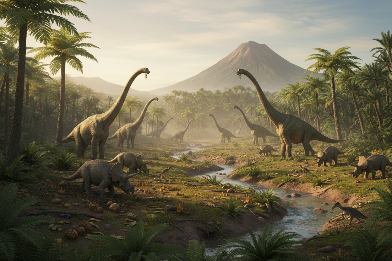 Professional image illustrating The Role of Prehistoric Animals in Ecosystem Development