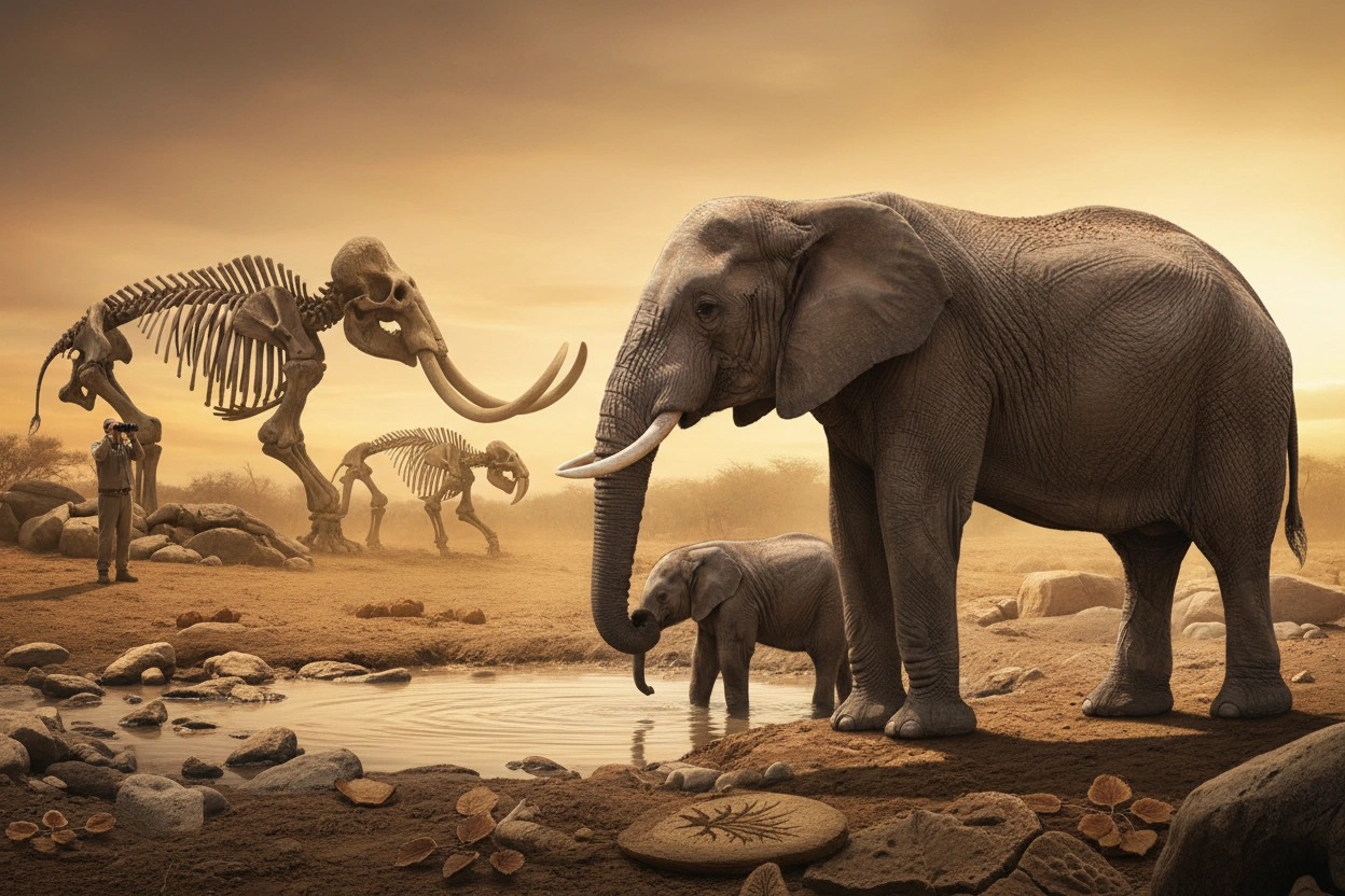 Professional image illustrating Lessons from Prehistoric Animals for Modern Wildlife