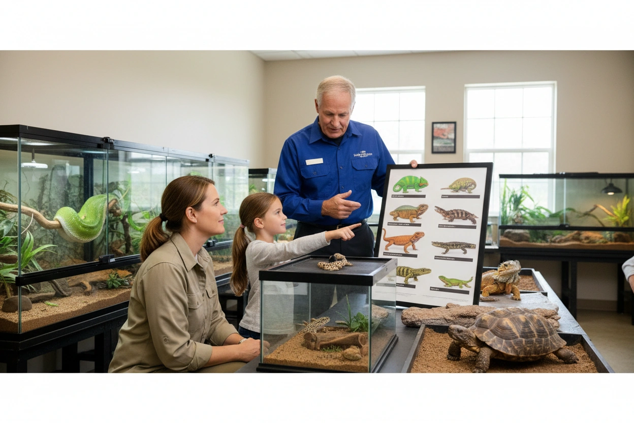 Professional image illustrating Choosing the Right Reptile Species